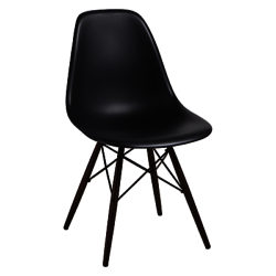 Vitra Eames DSW 43cm Side Chair Black / Dark Maple